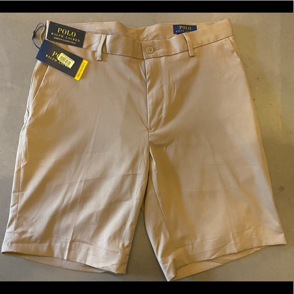 Polo Ralph Lauren Khaki Performance Golf Shorts NWT